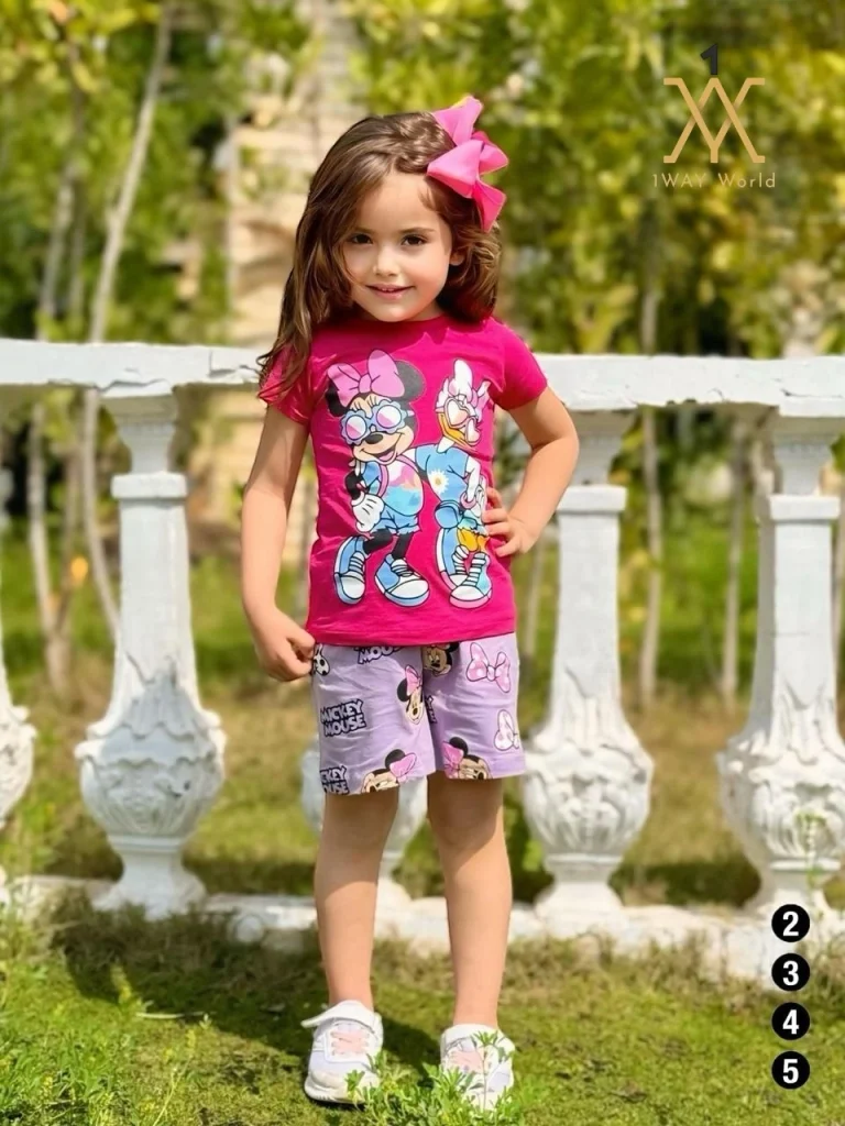 بجامة بناتية قطن 100% بطبعة ديزني