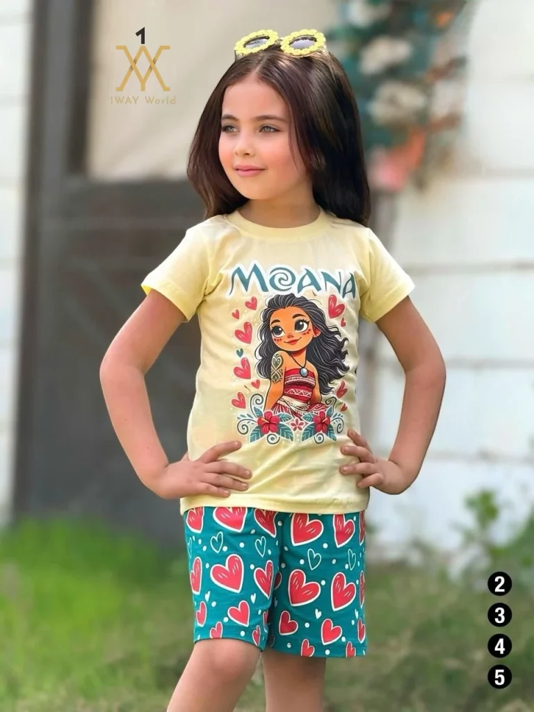 بجامة بناتية من القطن الخالص 100%