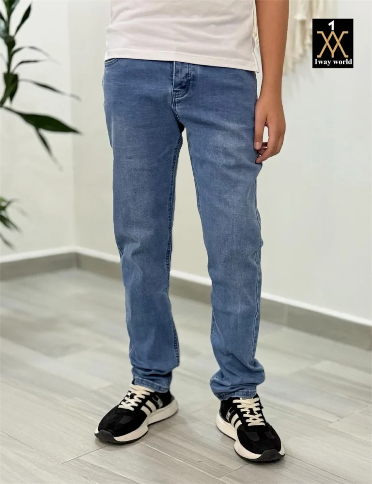 جينز بخصر مرتفع مقاسات كبيرة للرجال