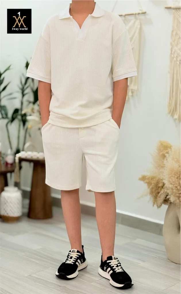 طقم رجالي صيفي  باكمام قصيره