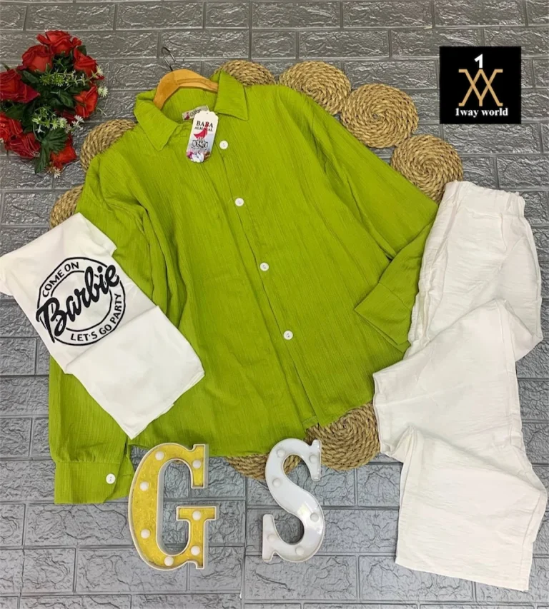 طقم نسائي ثلاث قطع – بعدة ألوان