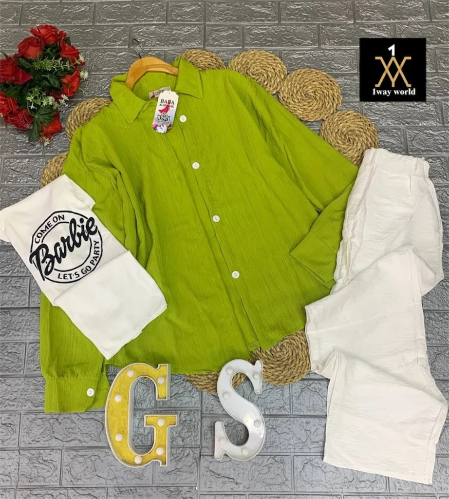 طقم نسائي ثلاث قطع – بعدة ألوان