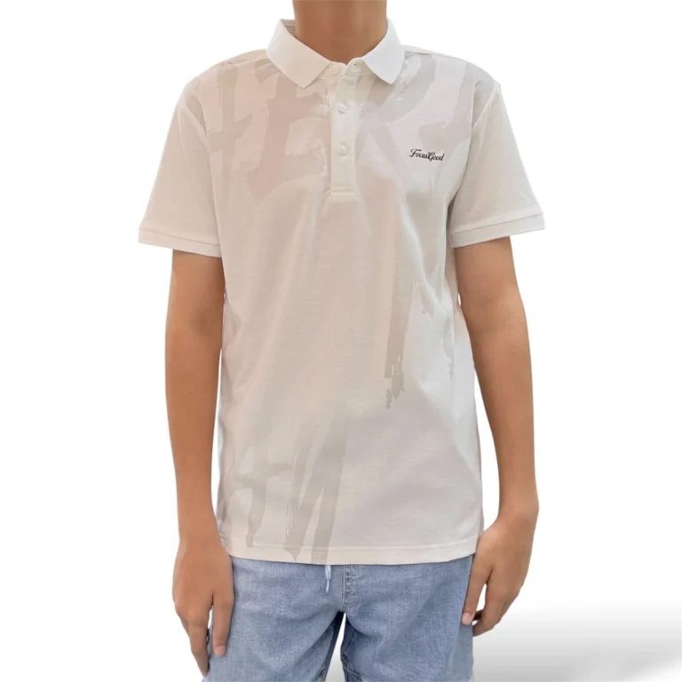 بولو رجالي بتصميم عصري ونقشة جرافيك