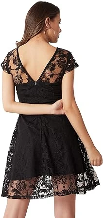 فستان بودي كون بطول يصل للركبة للنساء من مس اوليف