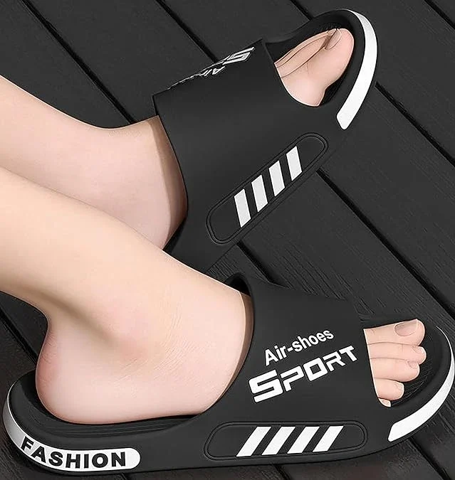 صندل سهل الارتداء بنعل مريح وناعم، شبشب استحمام، شبشب منزلي خفيف الوزن مانع للان