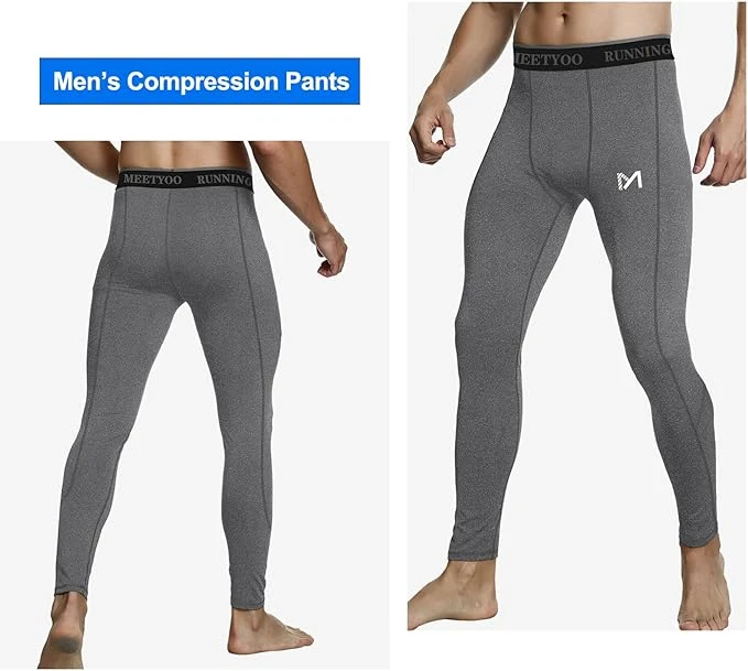 سروال رياضي ضيق وضاغط مناسب كطبقة أساسية للركض واليوغا وكرة السلة وركوب الدراجات