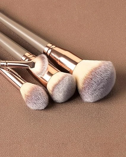 مجموعة فرش مكياج من 15 قطعة مع حقيبة تخزين، فرش مستحضرات تجميل فاخرة مع حقيبة مح