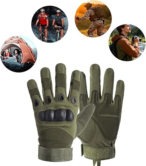 قفازات رياضية تكتيكية لركوب الدراجات للرجال في الهواء الطلق، زوج واحد