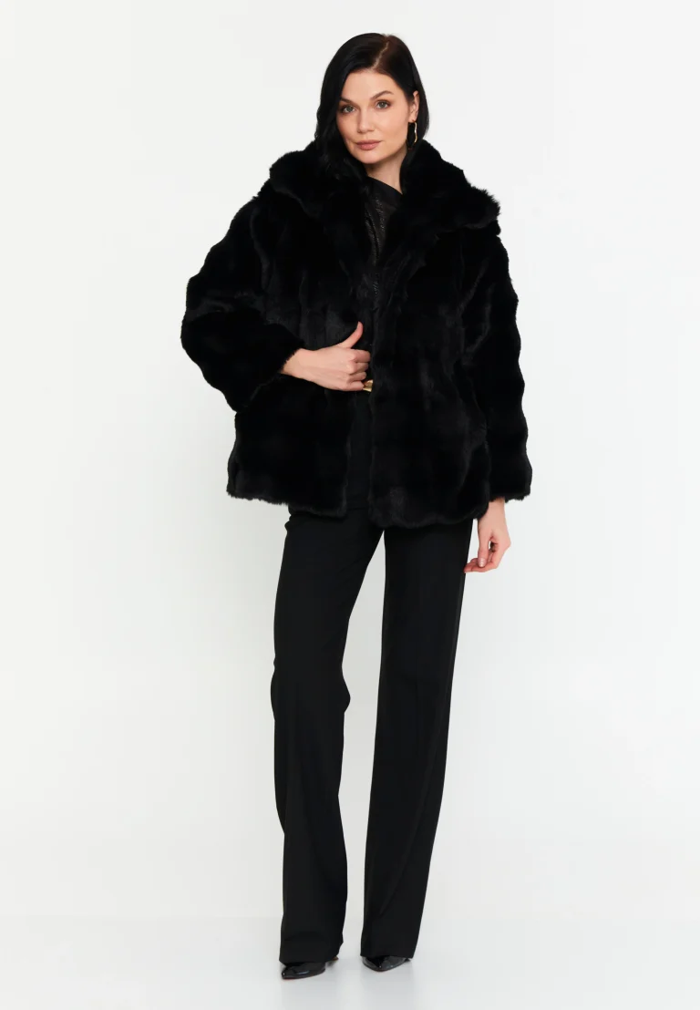 معطف فرو فاخر