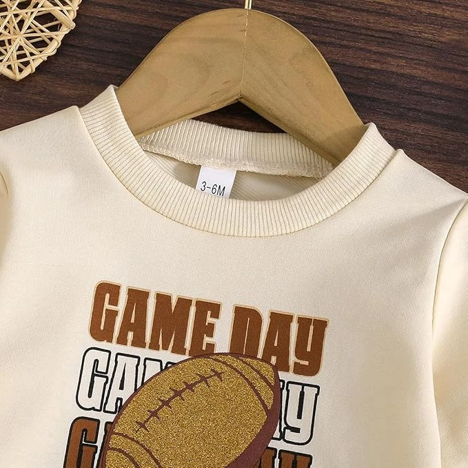 طقم سويت شيرت رياضي للاطفال مكون من بلوفر مع بنطلون، ملابس كاجوال لطيفة للربيع و