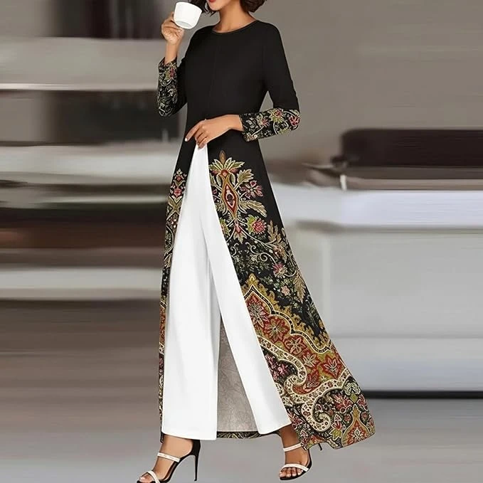 سويت شيرت كاجوال باكمام طويلة وفتحة كبيرة للنساء للخريف والشتاء