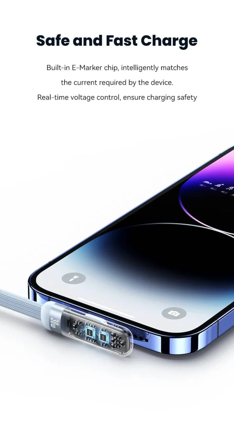 شاحن سلكي للايفون  سريع قوة 30w بمنفذ lightning