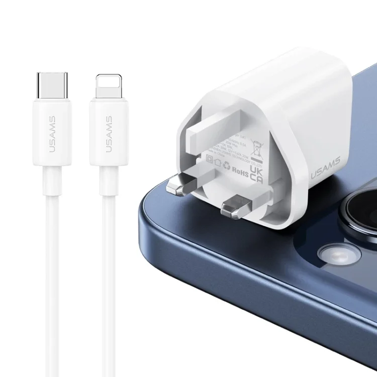 شاحن ايفون يدعم الشحن السريع بقوة 20 وات  iPhone/ Type-C