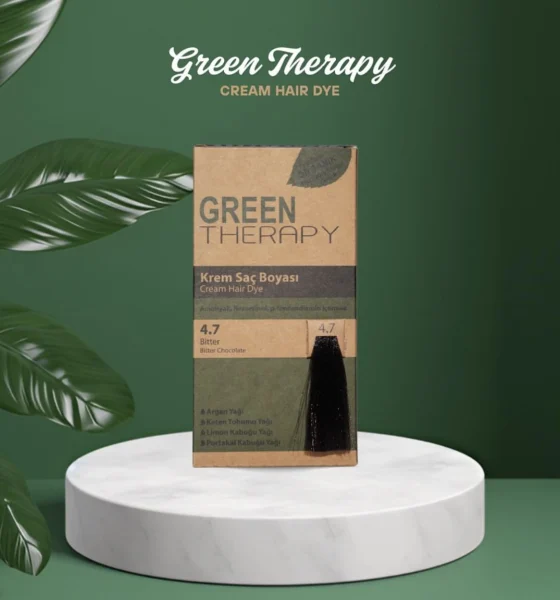 صبغة شعر “Green Therapy” بكريم مغذٍ – درجة 4.7 Bitter Chocolate