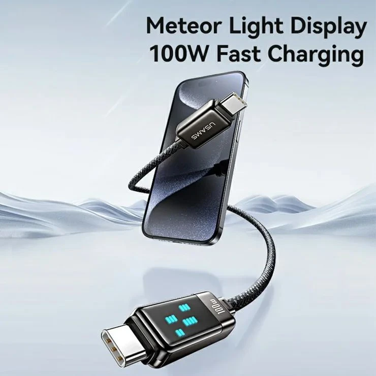 كابل شحن سريع 100W تايب سي إلى تايب سي