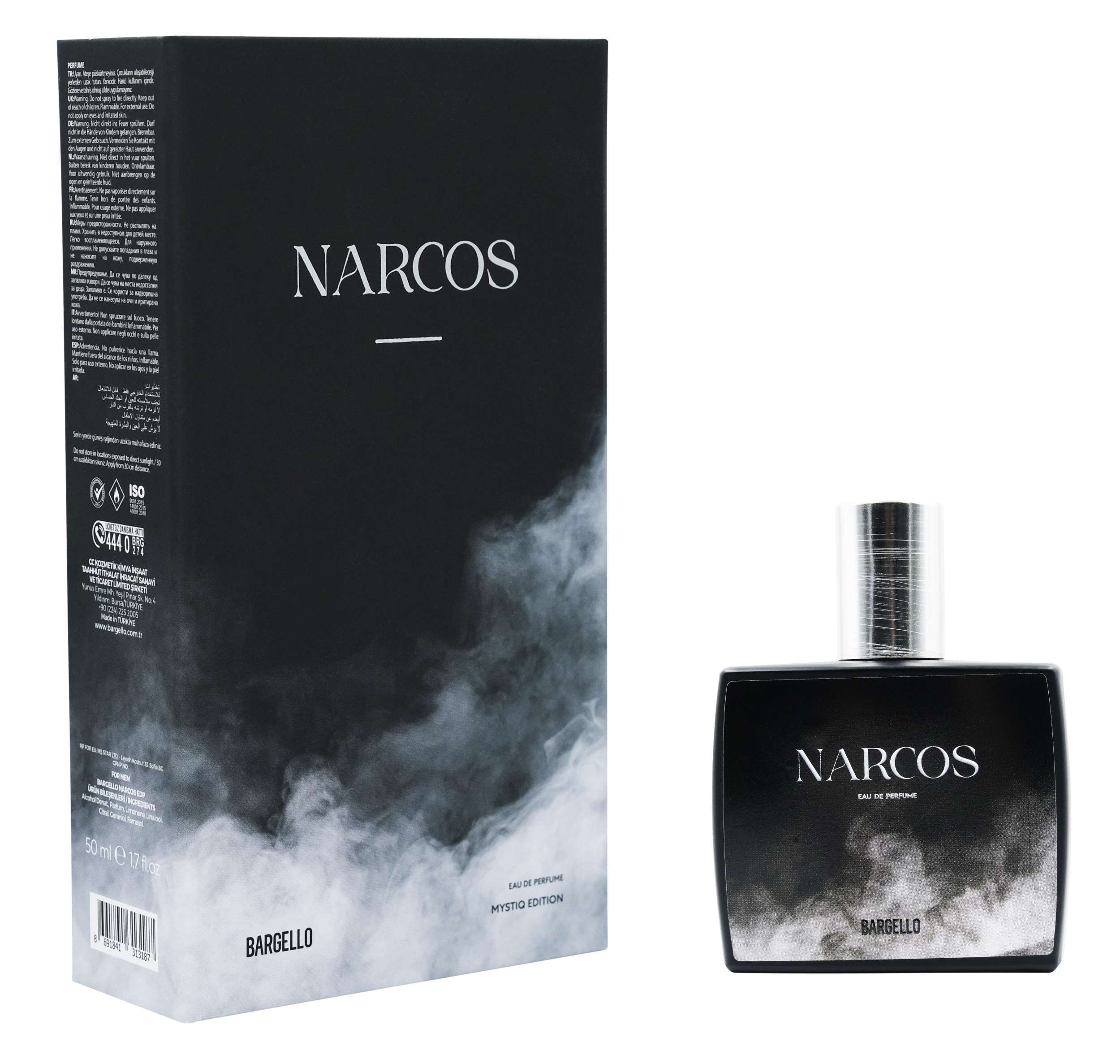 عطر بارجيلو ناركوس Narcos للرجال — إصدار ميستيك — 50 مل EDP