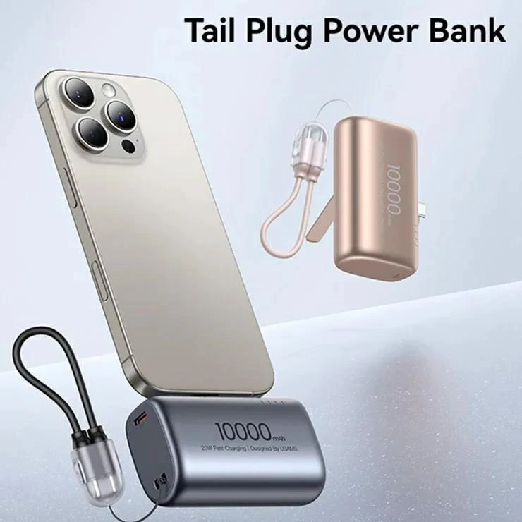 باور بانك Tail Plug بسعة 10000mAh وشحن 20W