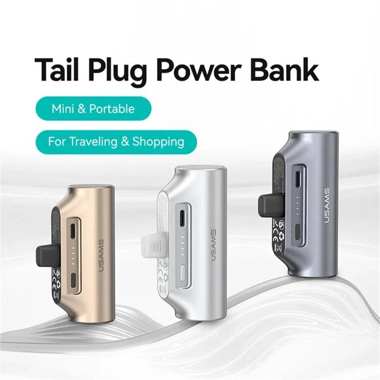 باور بانك USAMS صغير Tail Plug بسعة 3000mAh